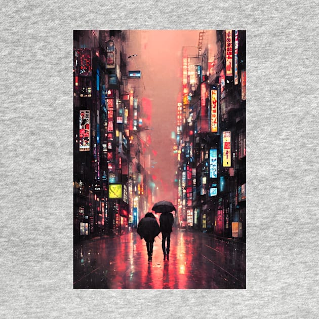 Tokyo Neon Couples Anime Japan by Trendy-Now